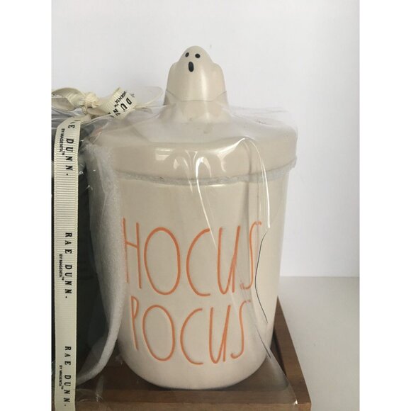 Rae Dunn Halloween Canisters Set Boo Ghost Lid Hocus Pocus Pumpkin Decor - Picture 4 of 8